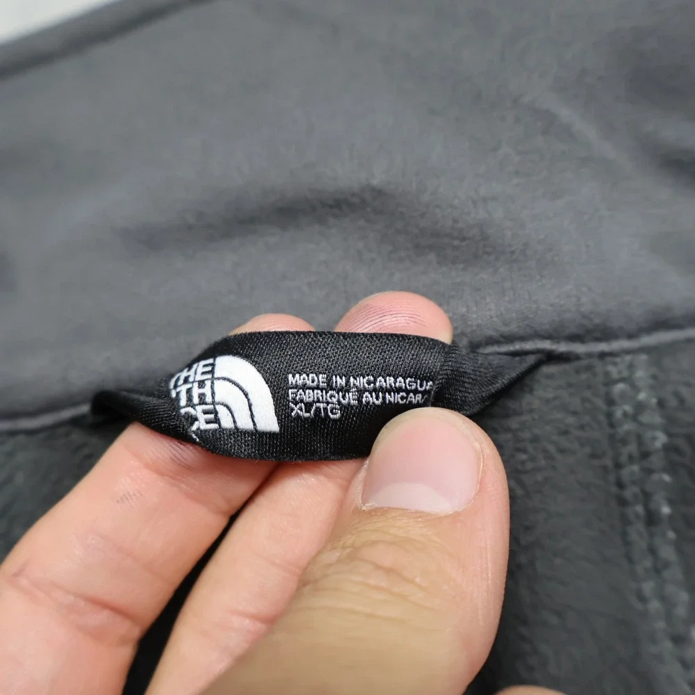 North Face Jacket Mens XL Grey WindWall Apex Barrier Softshell Full Zip LOGO